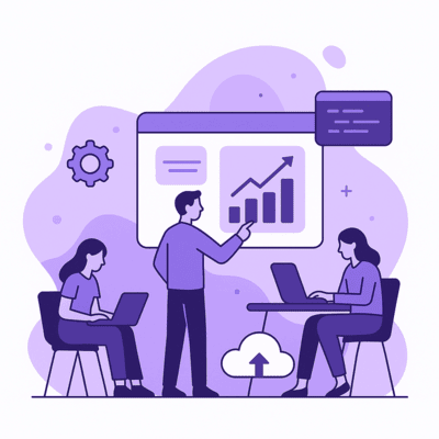 Custom software development illustration